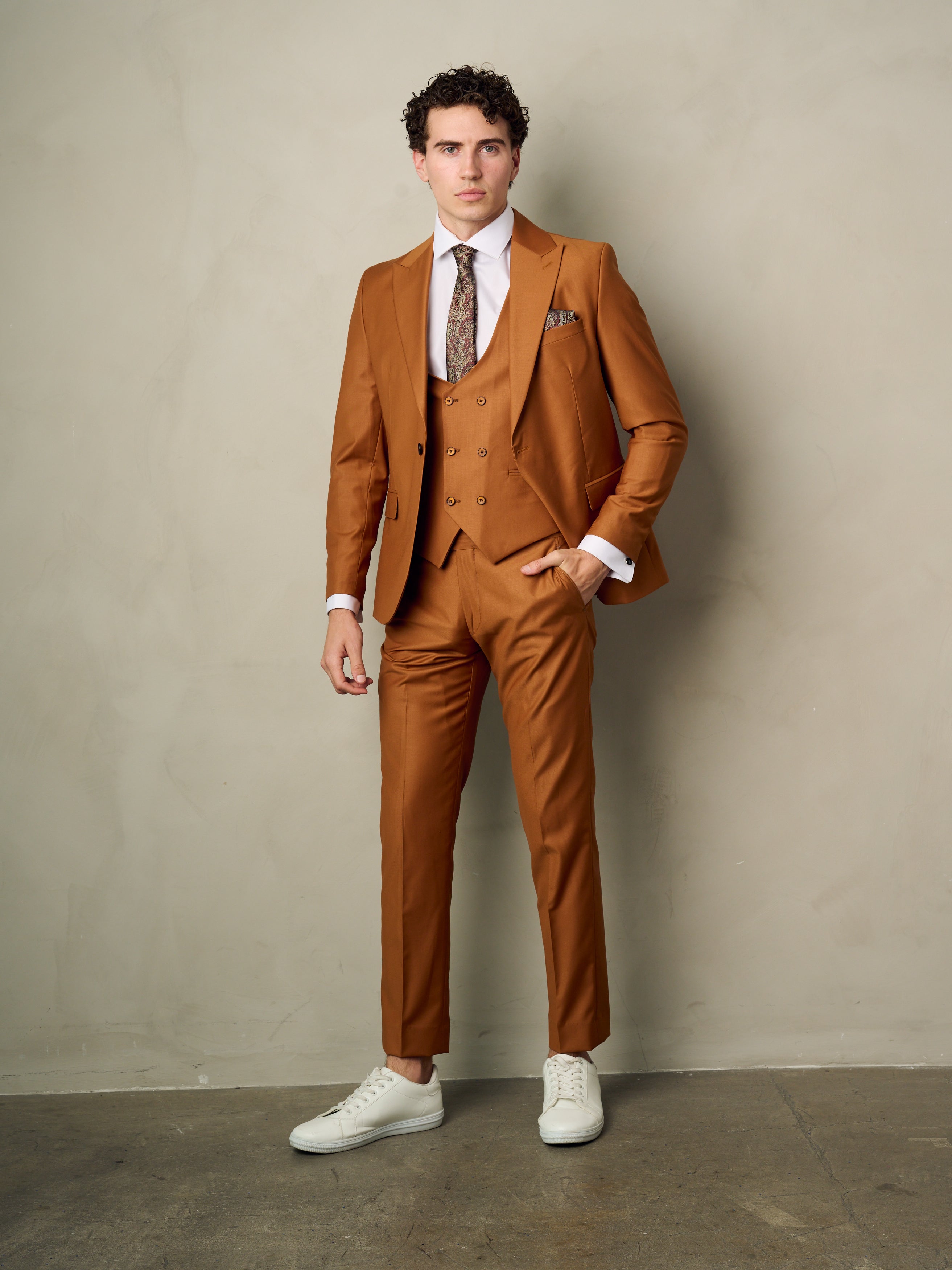 copper dress shirt for men VKWEAR Men's Classic Fit Long Sleeve Button Down Dress Shirt Copper 2XL