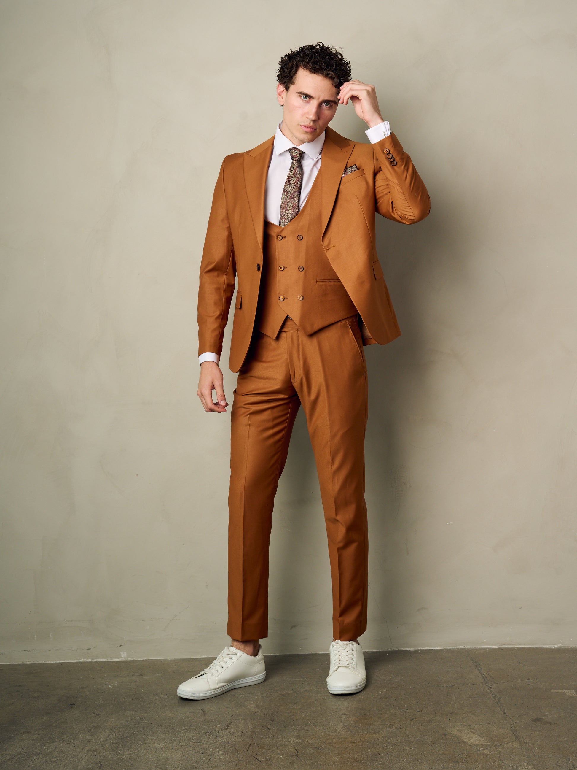 men's copper suit