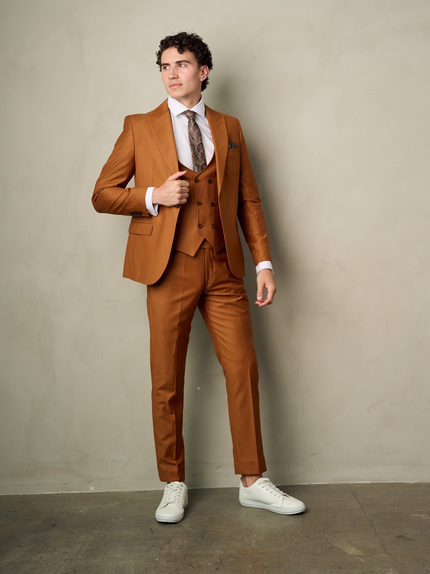 men's copper suit