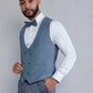 OMC Signature Men's Slim Fit Grey Modern Sequin Tuxedo Set (3-Pieces)