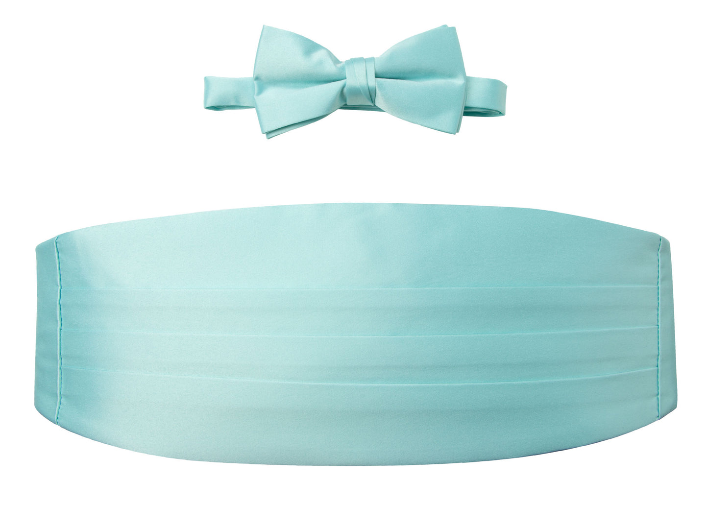 OMC Signature Men's Solid Color Cummerbund and Bow Tie Accessories Set