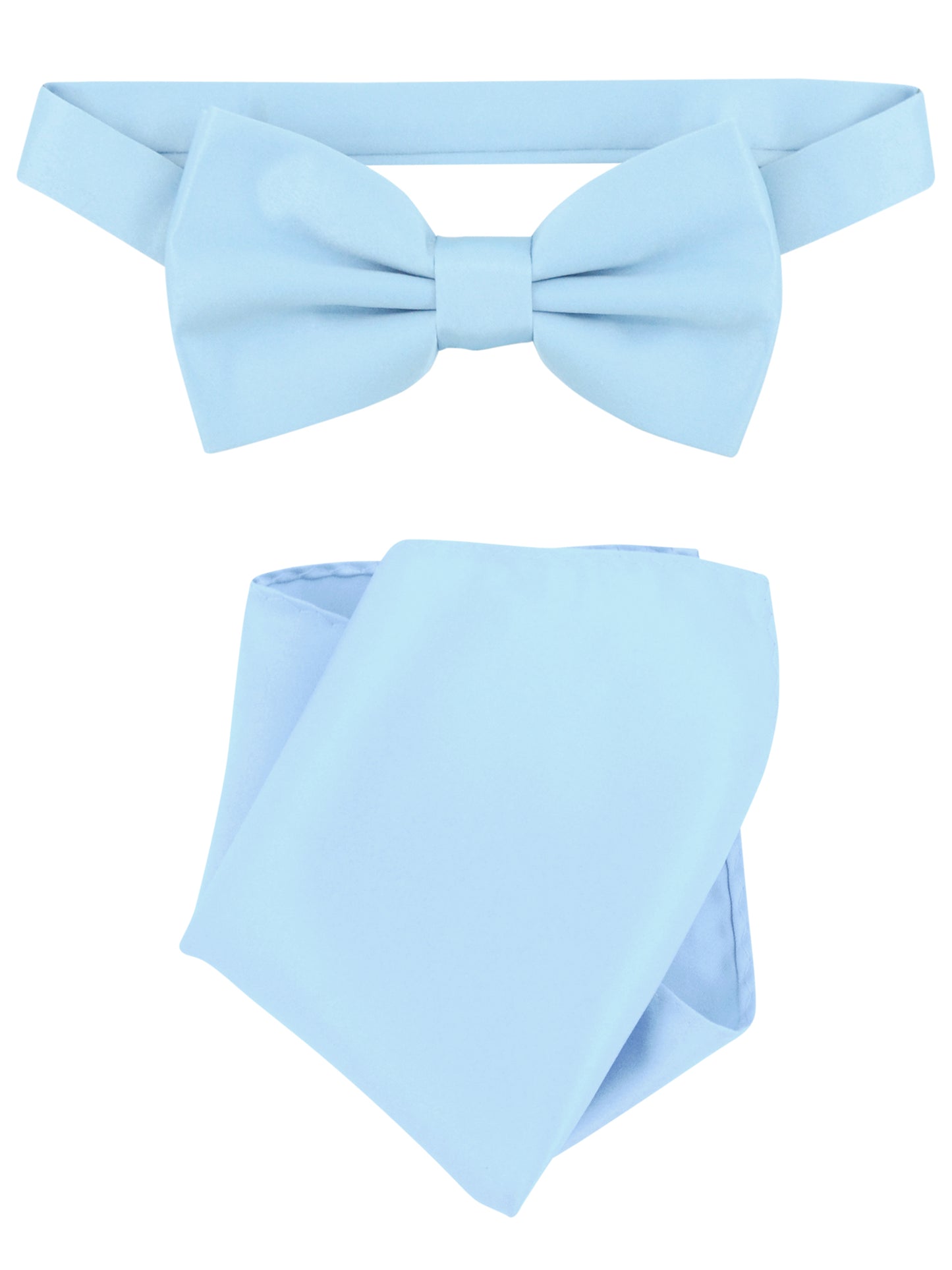 OMC Signature Men's Solid Color Bow Tie Accessories Set