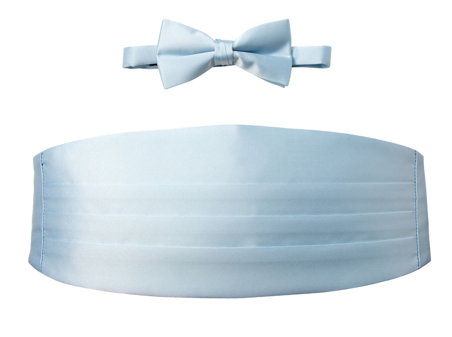 OMC Signature Men's Solid Color Cummerbund and Bow Tie Accessories Set