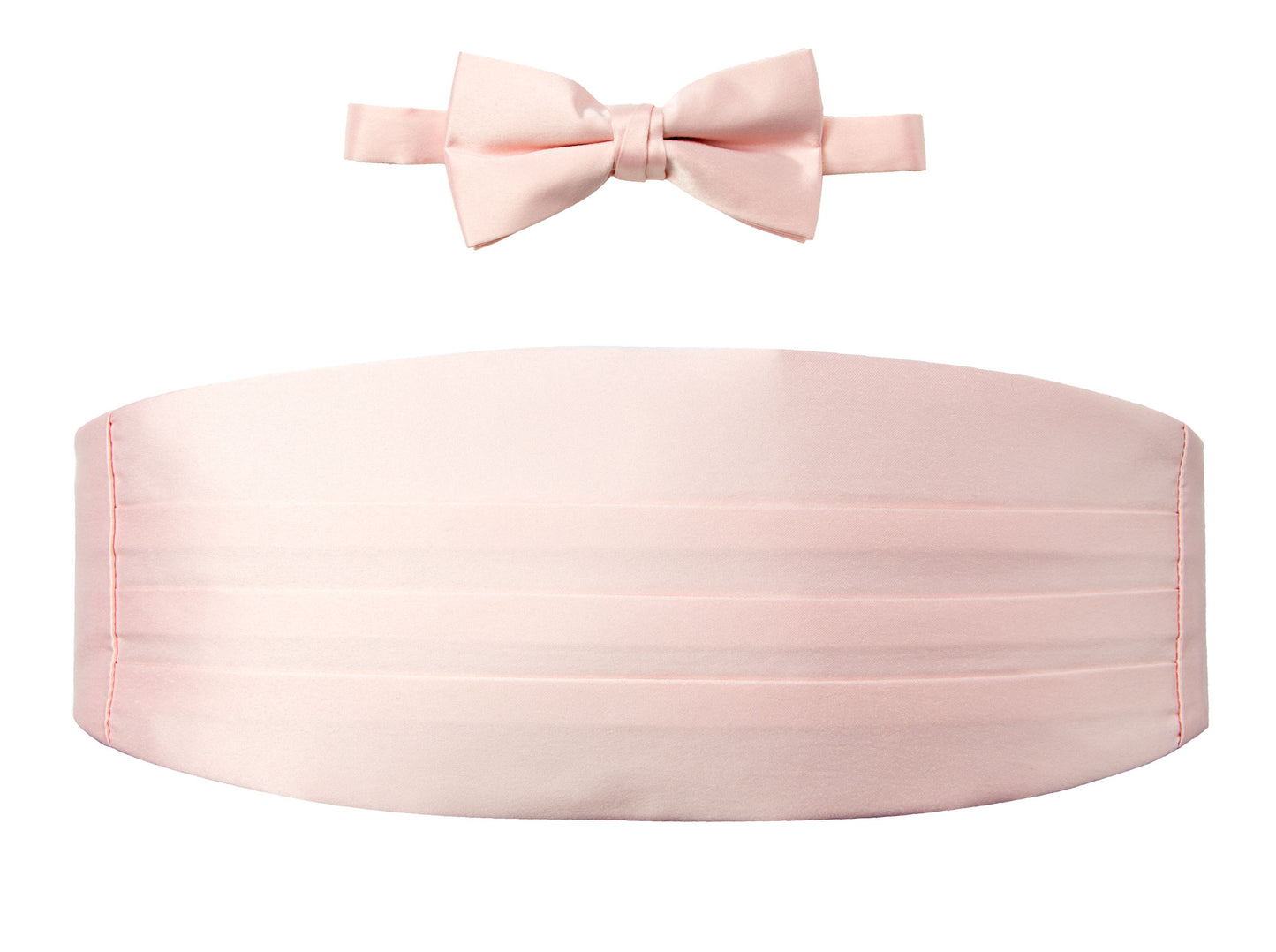 OMC Signature Men's Solid Color Cummerbund and Bow Tie Accessories Set