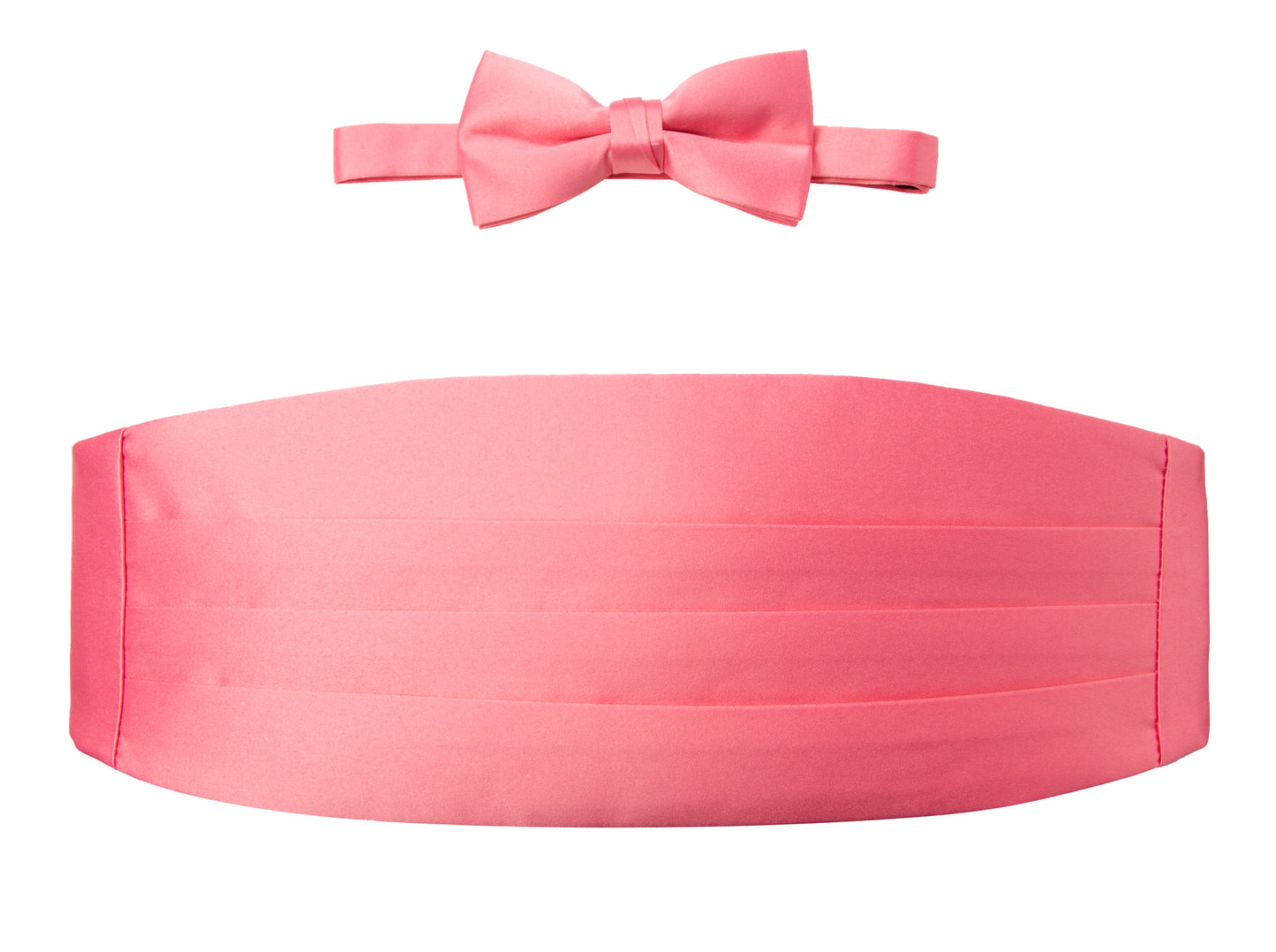 OMC Signature Men's Solid Color Cummerbund and Bow Tie Accessories Set