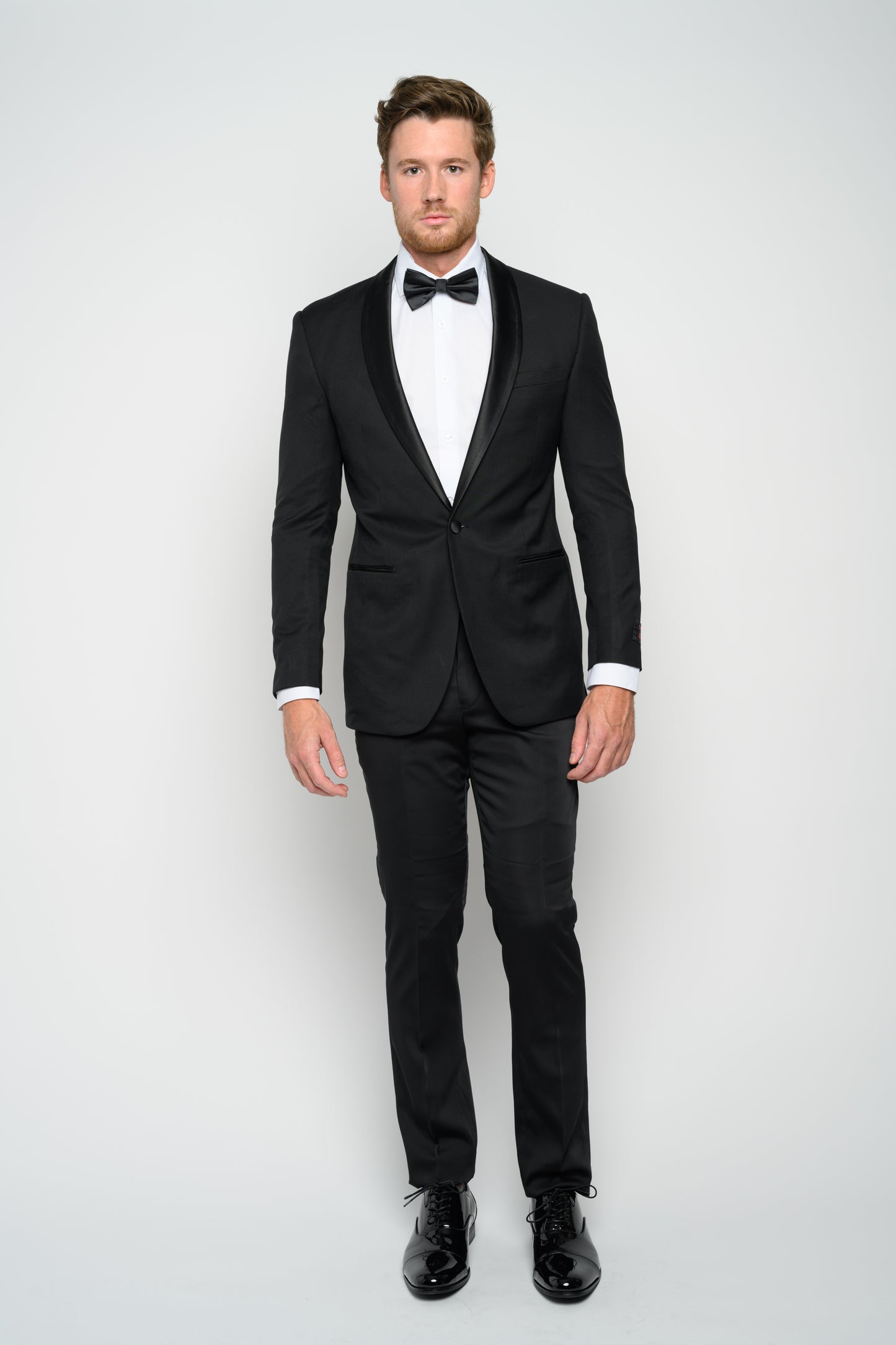 Men's Black Shawl Lapel Men's Slim Fit Tuxedo