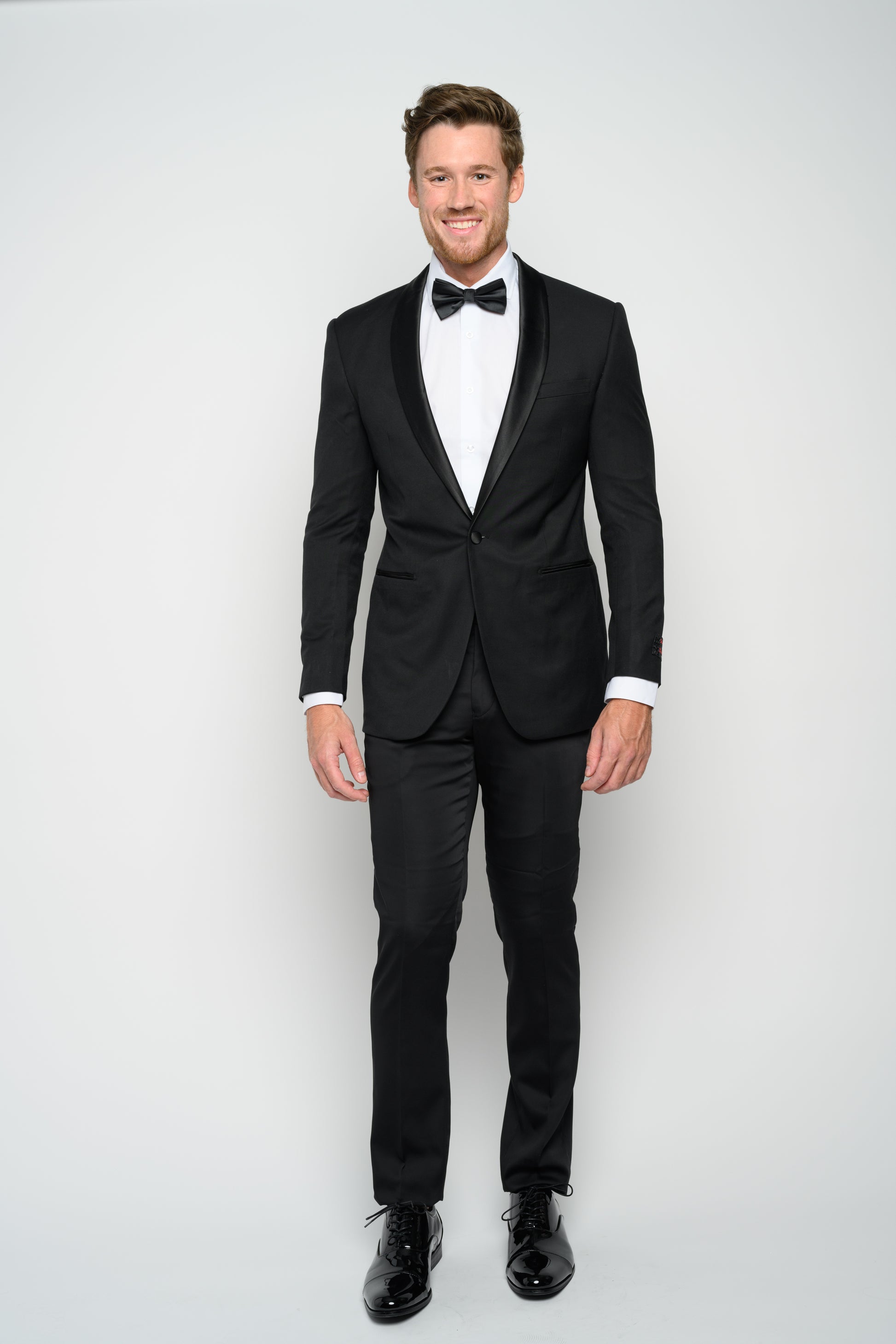 Men's Black Shawl Lapel Men's Slim Fit Tuxedo