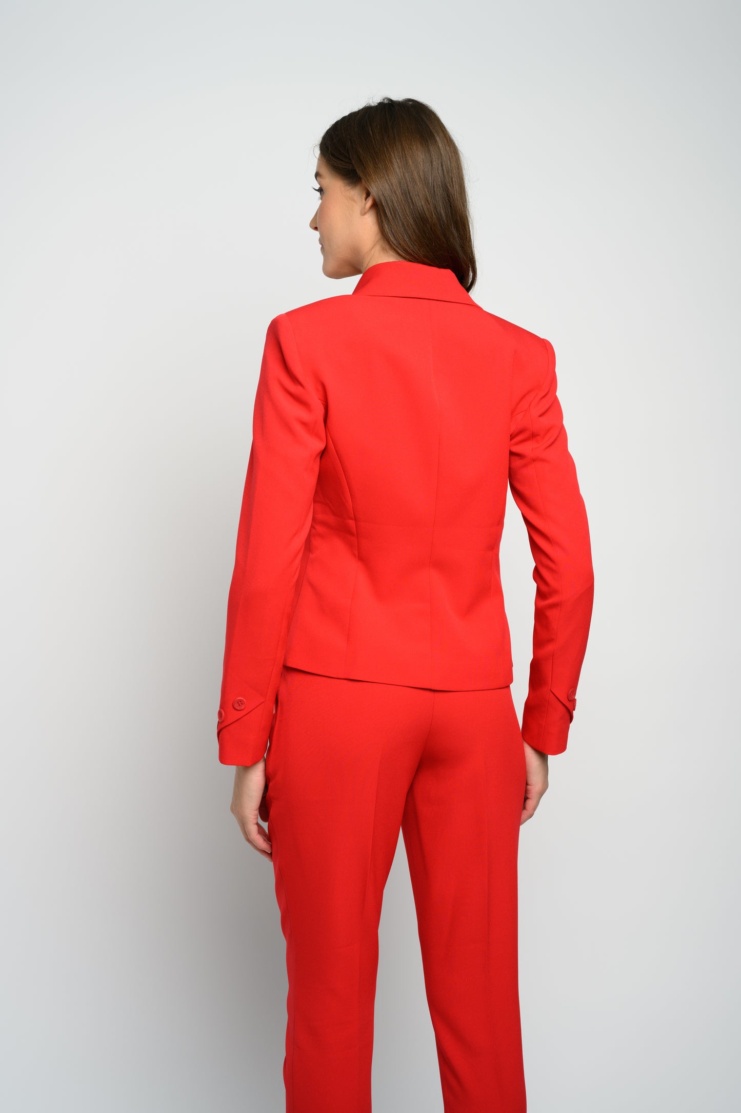 OMC 3-Pieces Women's Red Double Breasted Luxe Suit