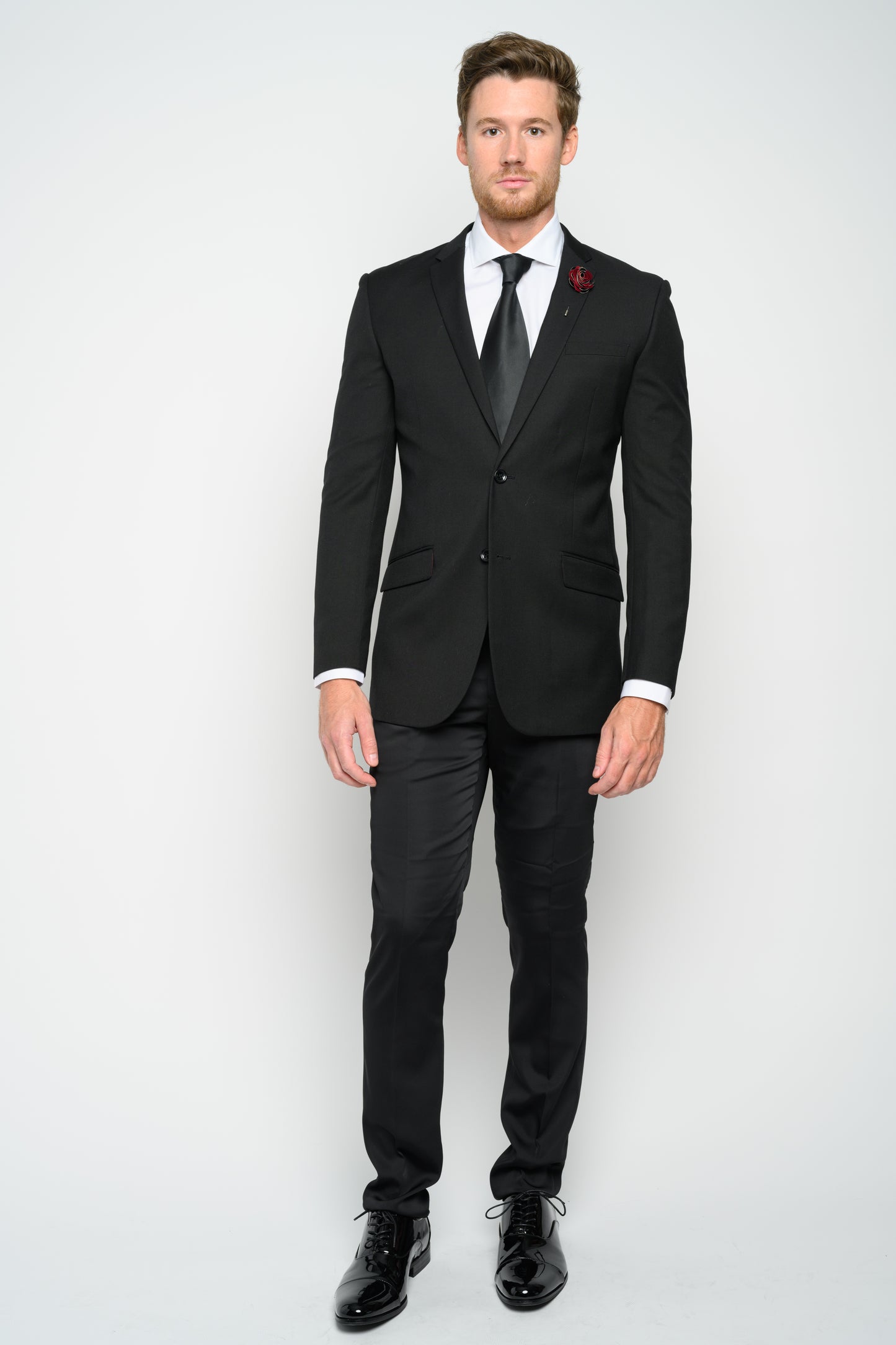 Men's Black Slim Fit Suit