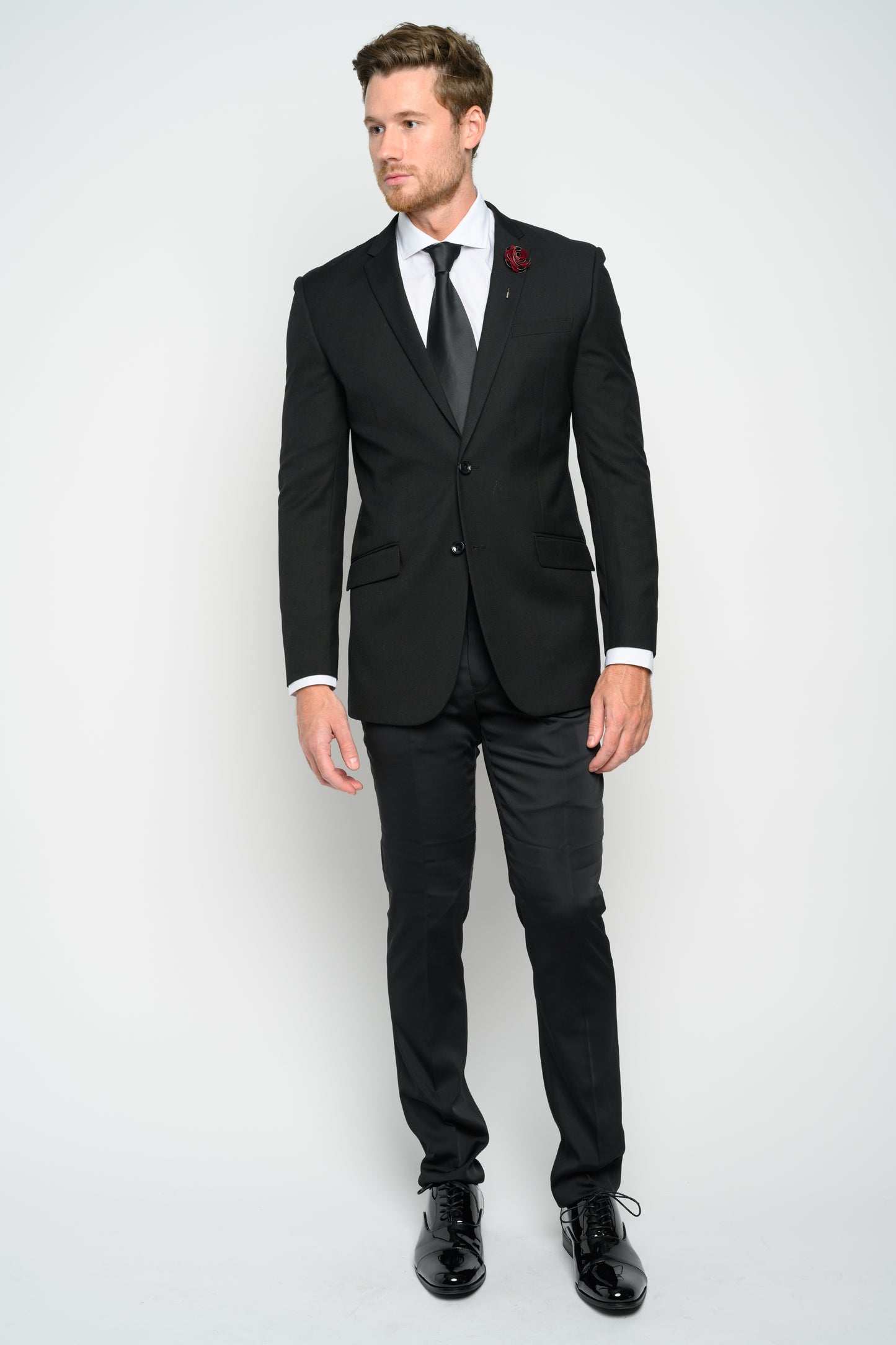 Men's Black Slim Fit Suit