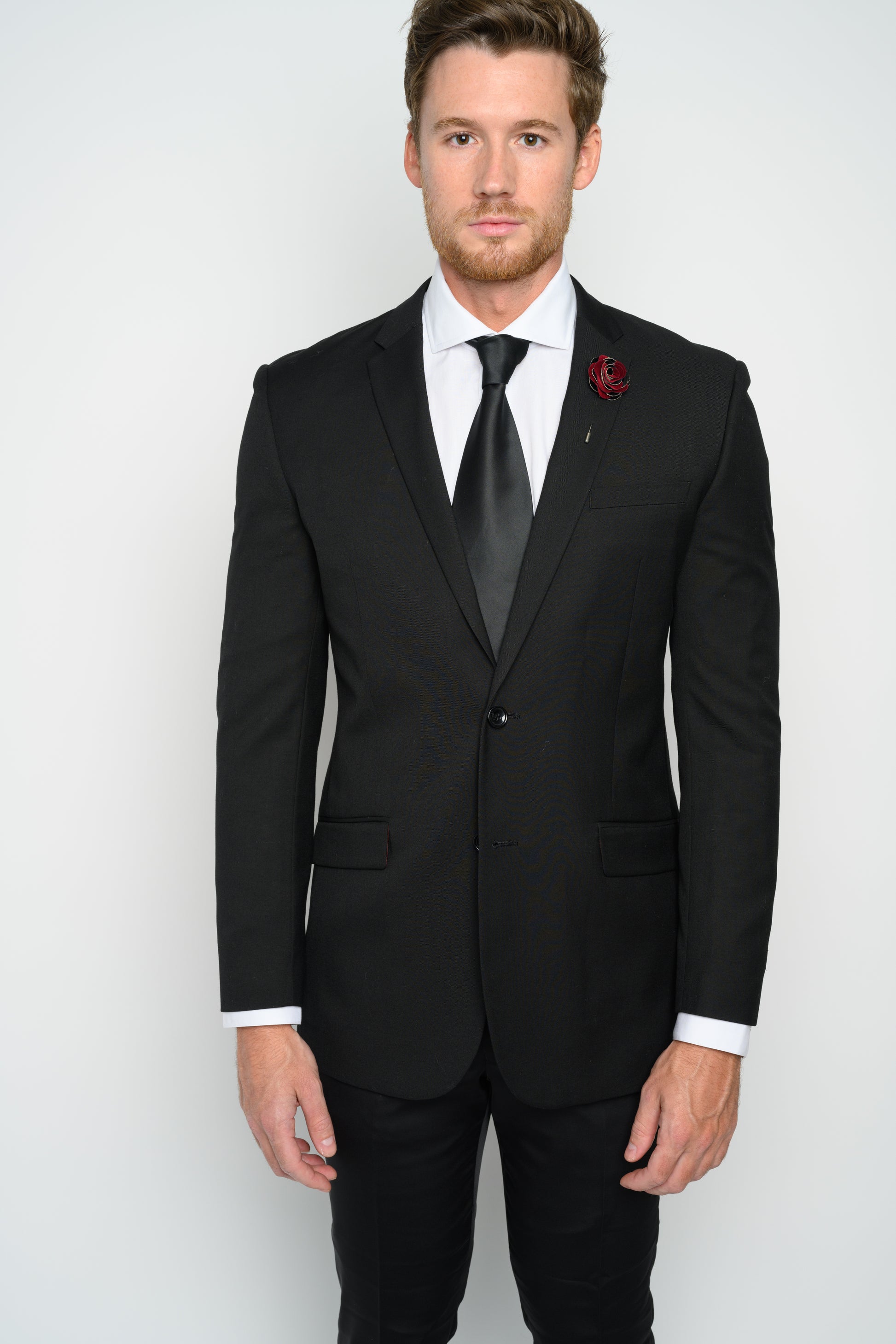 Men's Black Slim Fit Suit