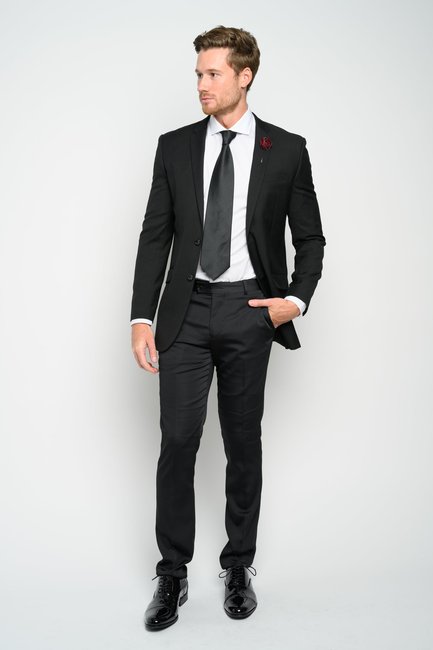 Men's Black Slim Fit Suit