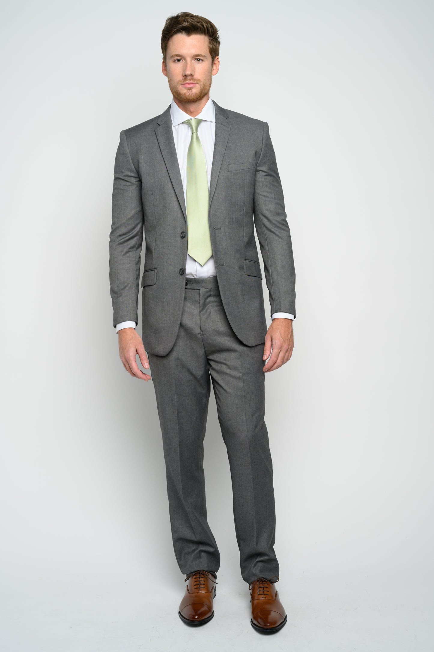 Men's Medium Grey Slim Fit Suit