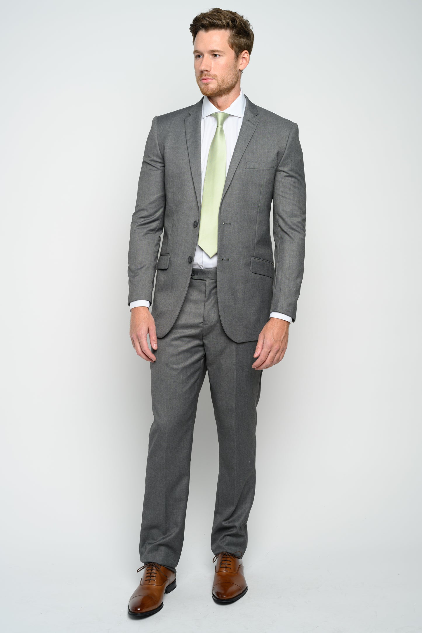 Men's Medium Grey Slim Fit Suit