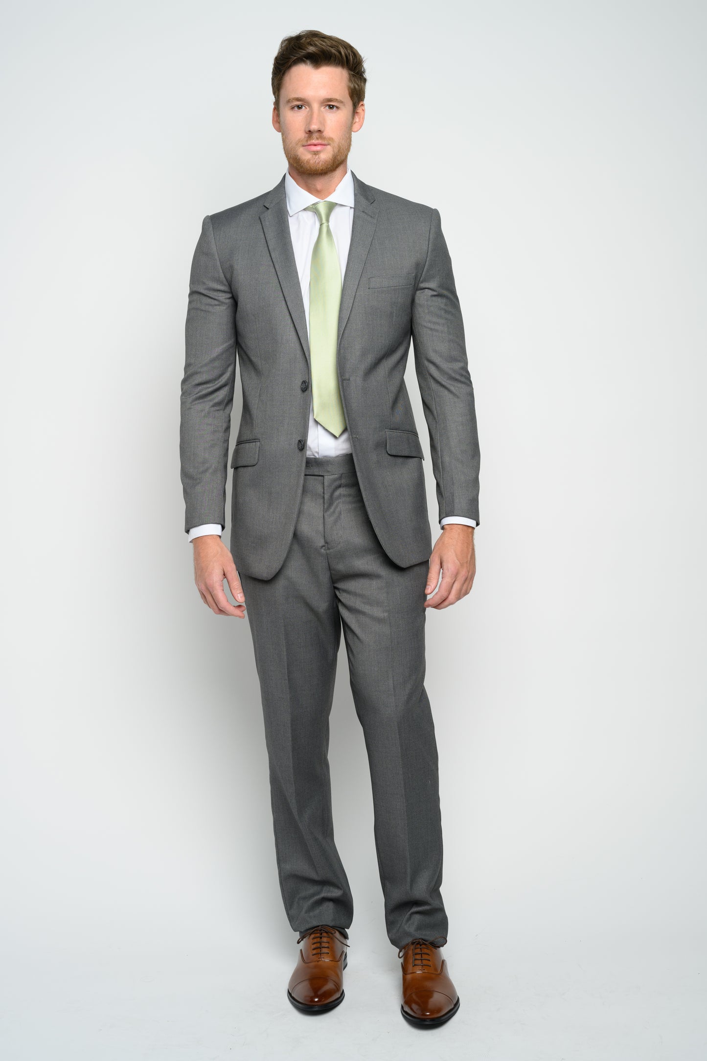 Men's Medium Grey Slim Fit Suit