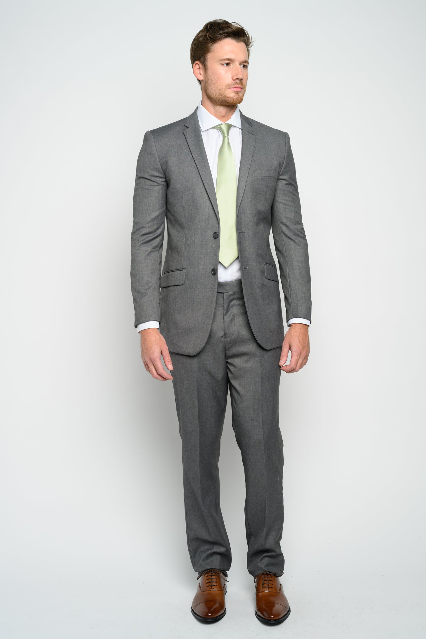 Men's Medium Grey Slim Fit Suit