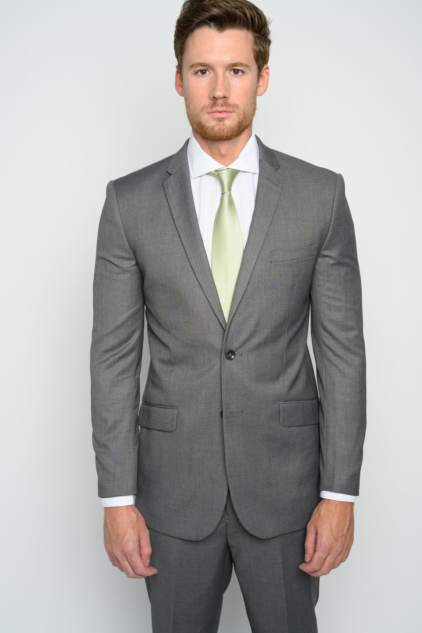 Men's Medium Grey Slim Fit Suit