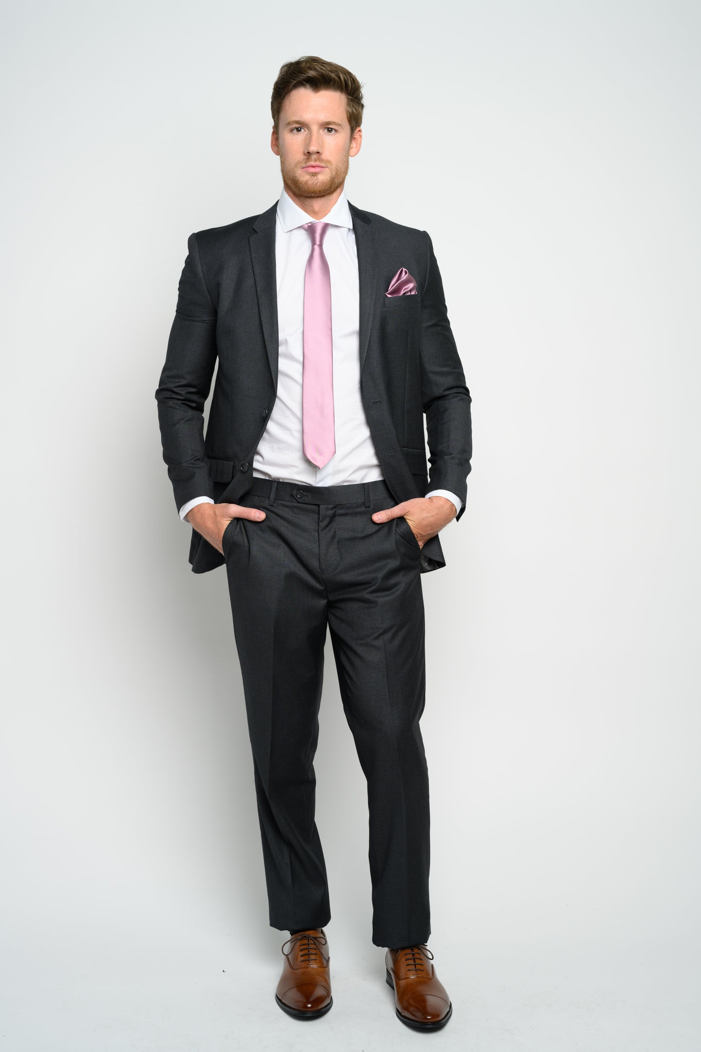 Men's Charcoal Grey Slim Fit Suit