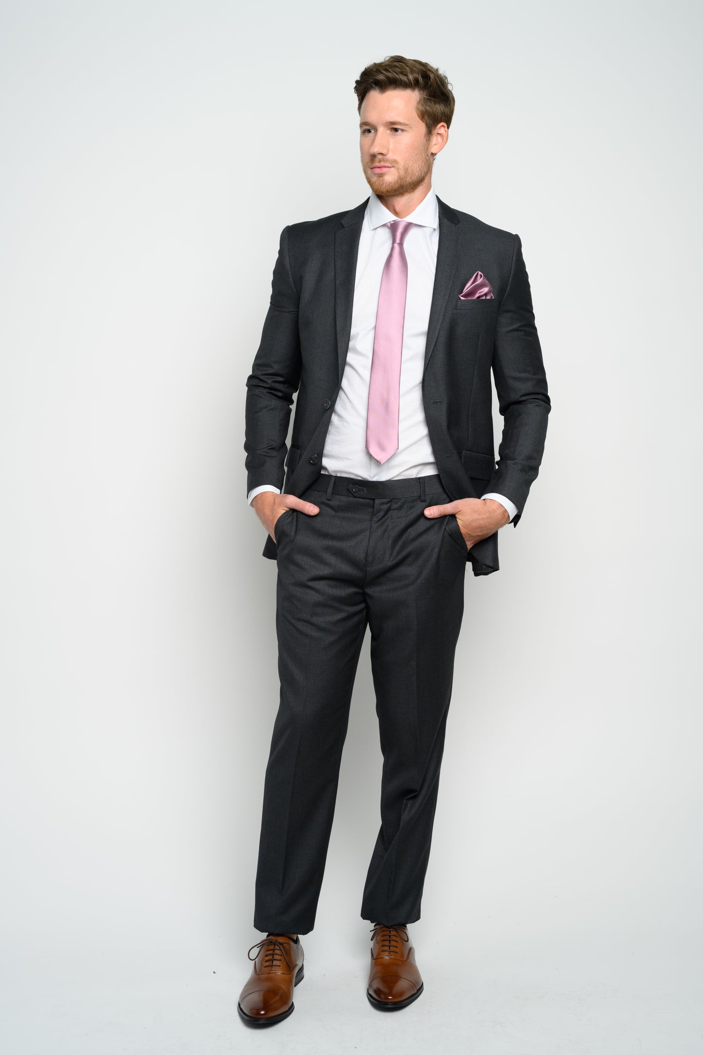 Men's Charcoal Grey Slim Fit Suit