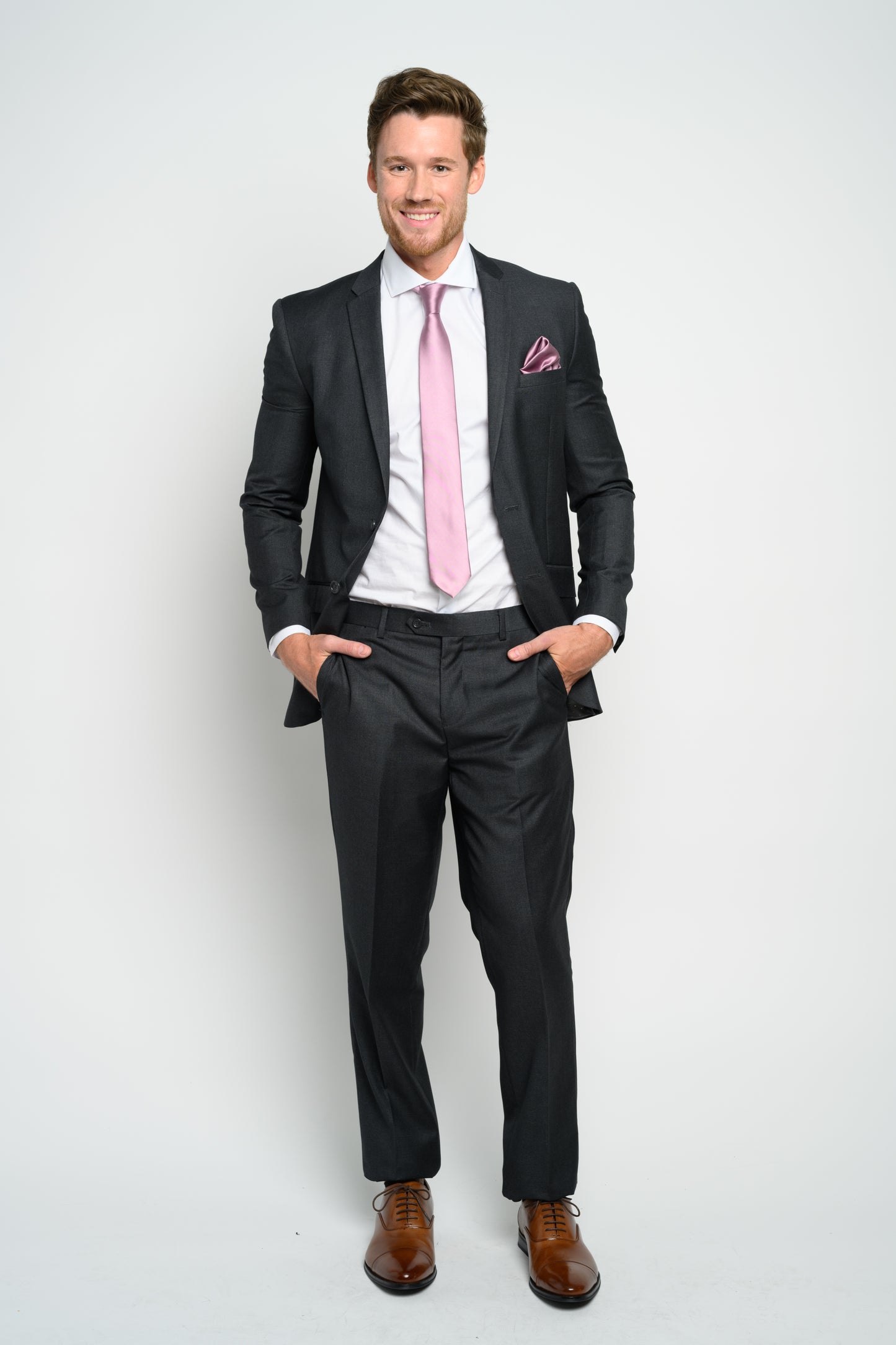 Men's Charcoal Grey Slim Fit Suit
