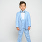 Boy's Light Blue Slim Fit Suit