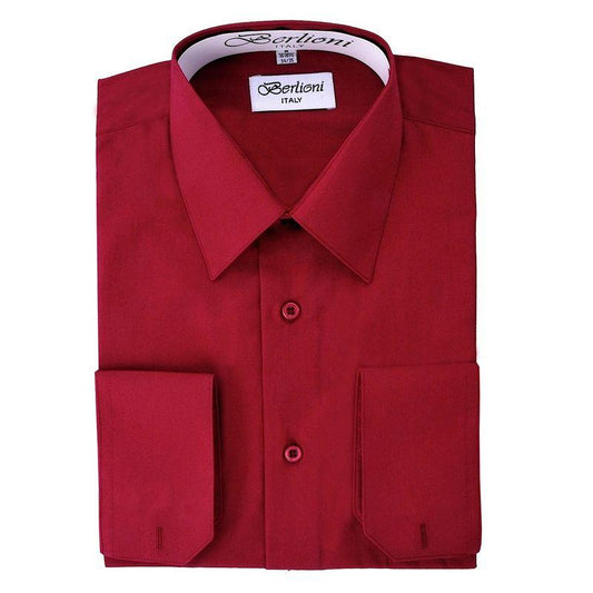 Men's Dress Shirt (Burgundy)