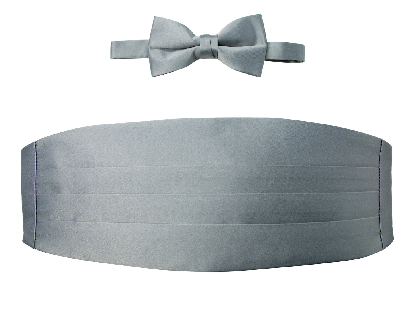 OMC Signature Men's Solid Color Cummerbund and Bow Tie Accessories Set