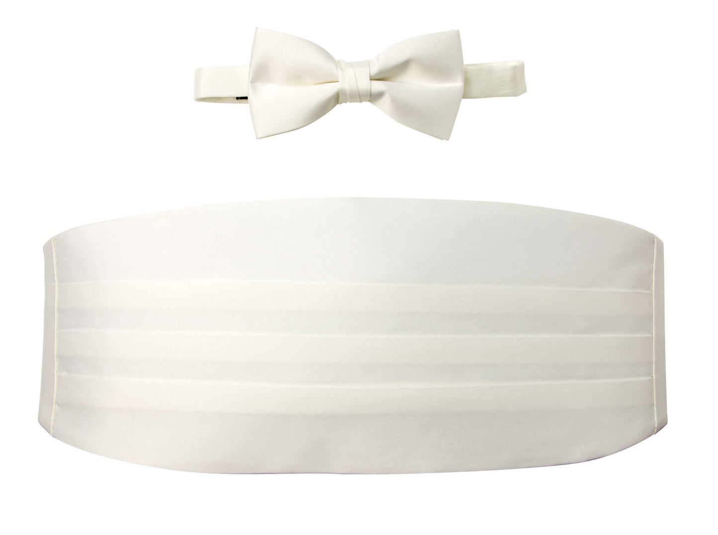 OMC Signature Men's Solid Color Cummerbund and Bow Tie Accessories Set
