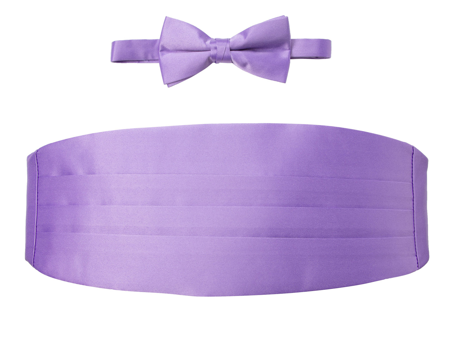 OMC Signature Men's Solid Color Cummerbund and Bow Tie Accessories Set