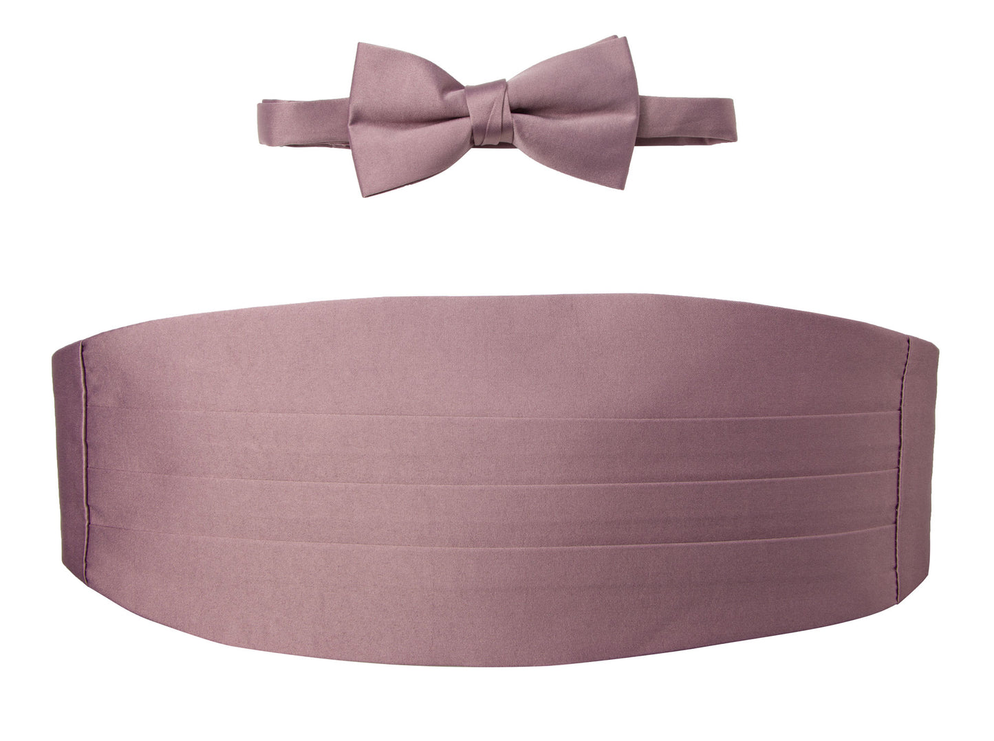 OMC Signature Men's Solid Color Cummerbund and Bow Tie Accessories Set