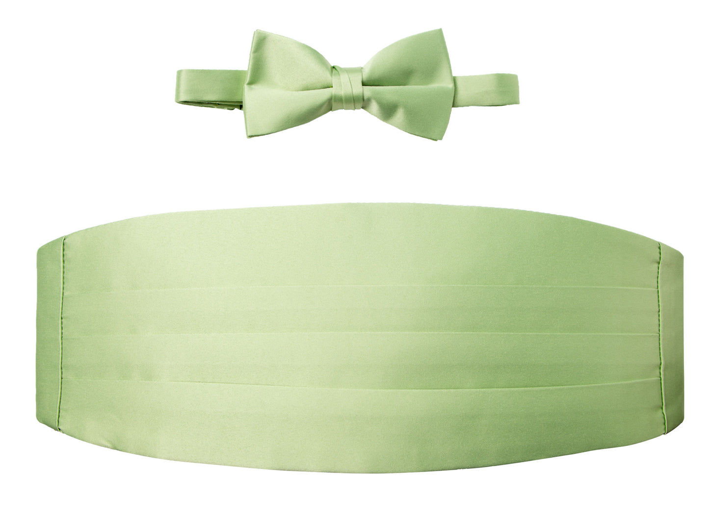 OMC Signature Men's Solid Color Cummerbund and Bow Tie Accessories Set