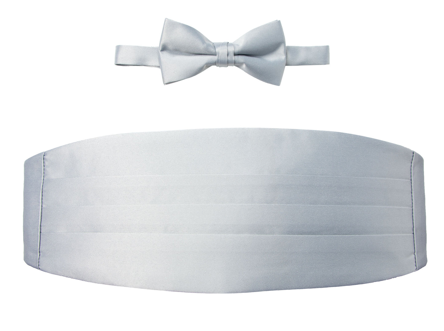OMC Signature Men's Solid Color Cummerbund and Bow Tie Accessories Set