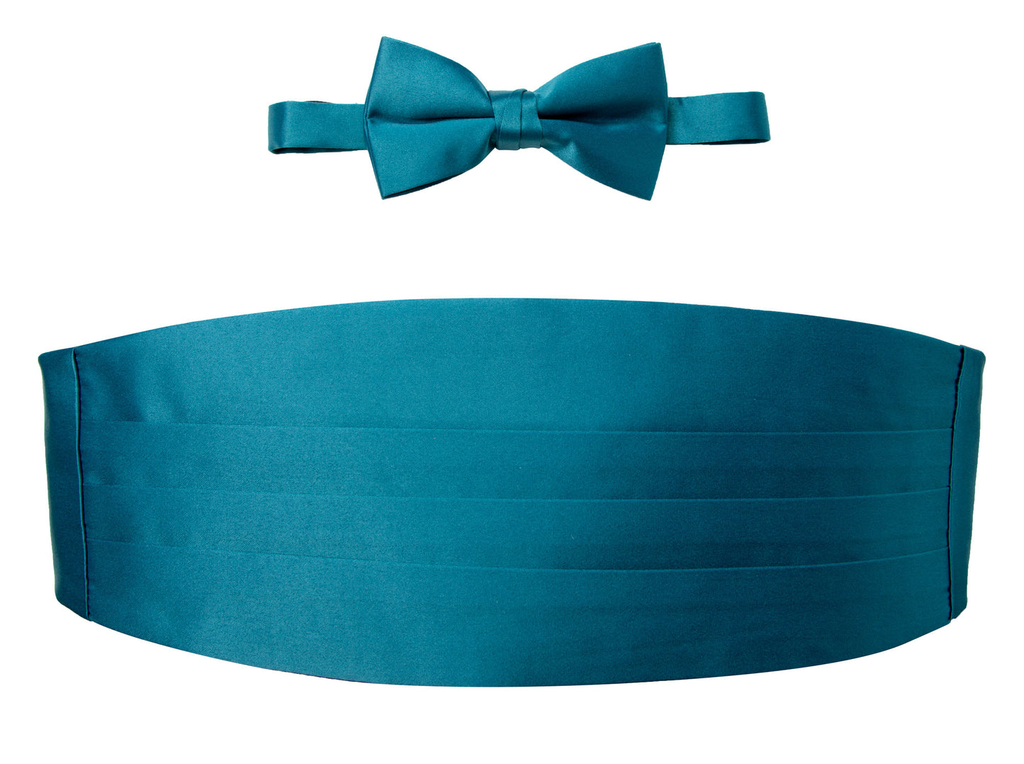 OMC Signature Men's Solid Color Cummerbund and Bow Tie Accessories Set