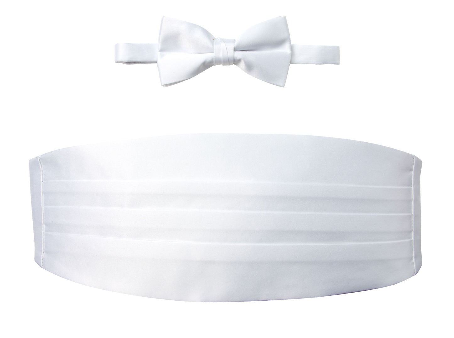OMC Signature Men's Solid Color Cummerbund and Bow Tie Accessories Set