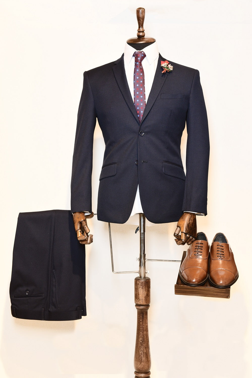 OMC Big & Tall Navy Men's Suit (2-pieces)