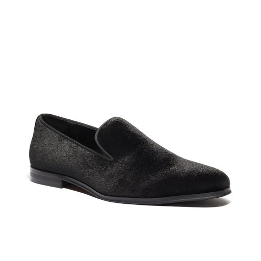 black velvet loafers