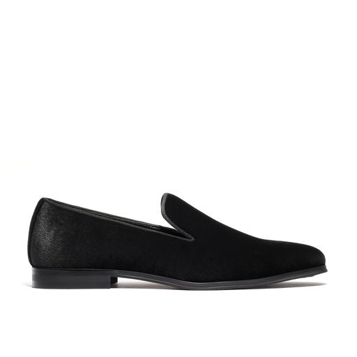 black velvet loafers