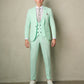 Limited Edition Men's 3-Pieces Slim Fit Mint Green Suit