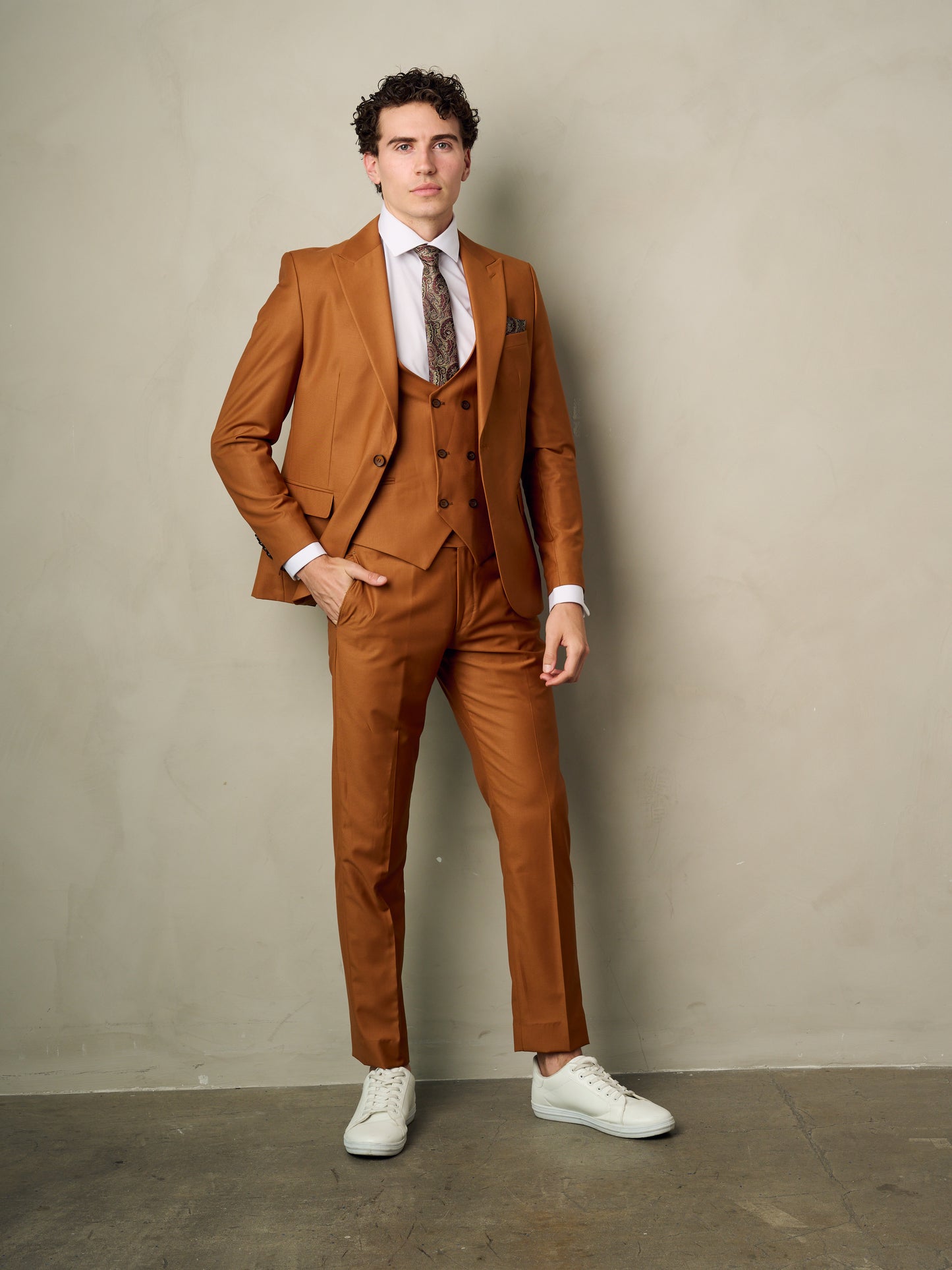 men's copper suit