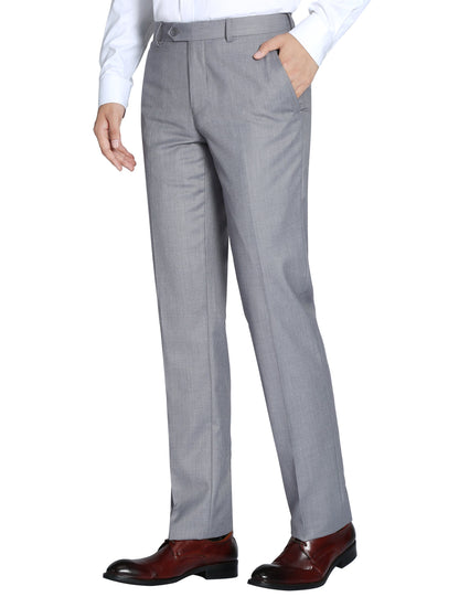 grey dress pants white shirt Men's With Blue Buttons, Cuffs and Collar Lining Twillory perfect for weddings Grey Suit Pants with White,