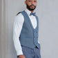OMC Signature Men's Slim Fit Grey Modern Sequin Tuxedo Set (3-Pieces)