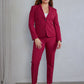 Women's 3-Piece Bright Magenta Slim Fit Luxe Suit perfect for Weddings, Parties, Prom, Parties, Work, Engagements