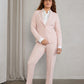 Women's 3-Piece Blush Slim Fit Luxe Suit perfect for Weddings, Parties, Prom, Parties, Work, Engagements
