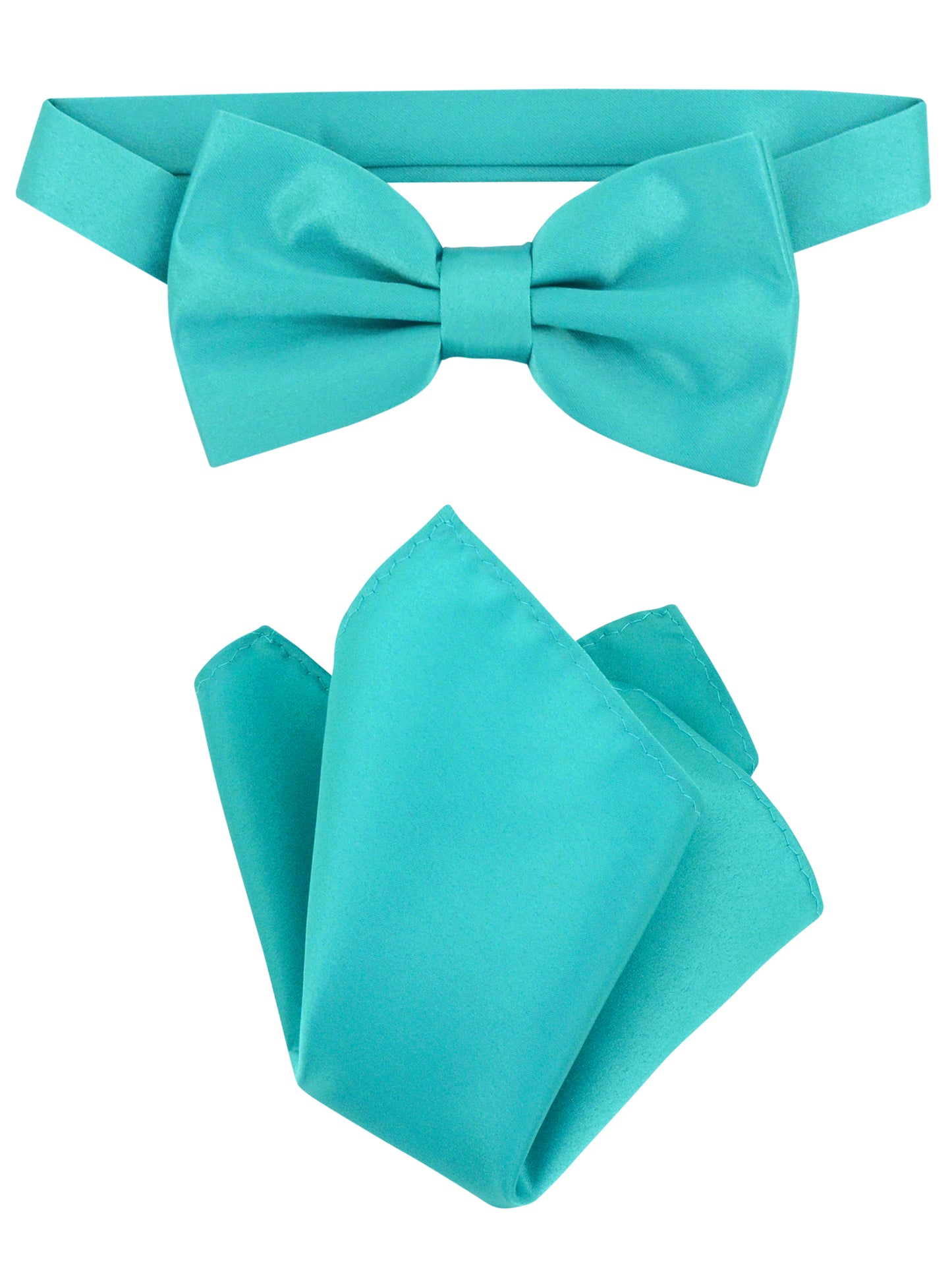 OMC Signature Men's Solid Color Bow Tie Accessories Set