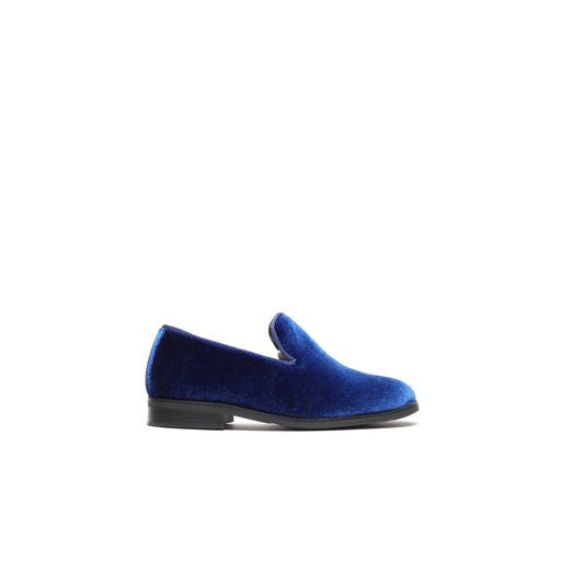 Boy's Velvet Loafers Blue 9 Toddler Boy's Velvet Loafers Blue 9 Toddler