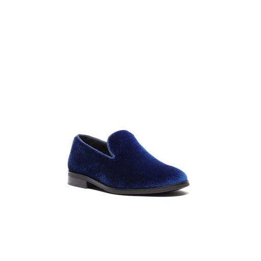 Royal blue discount velvet loafers mens