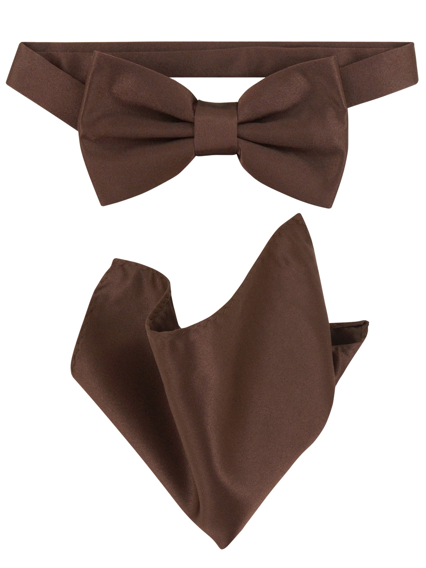 OMC Signature Men's Solid Color Bow Tie Accessories Set