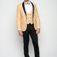Men's Gold Modern Sequin Tuxedo Set