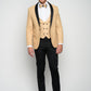 Men's Gold Modern Sequin Tuxedo Set