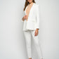 OMC 2-Pieces Women's Ivory Luxe Suit